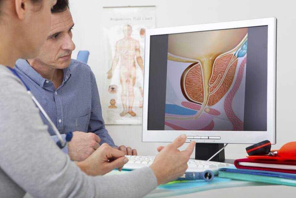 diagnosis of prostate adenoma by instrumental methods
